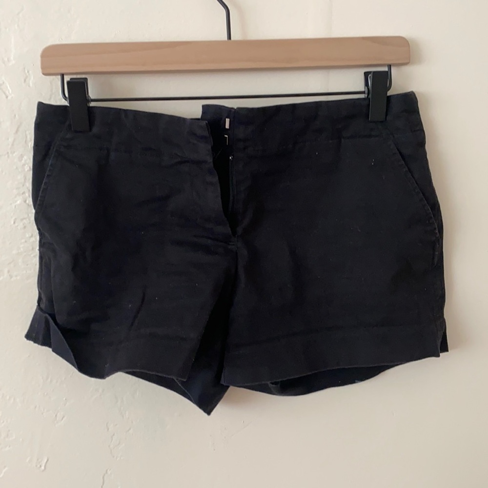black shorts
